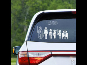 Star Wars Family Car Decals