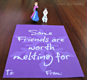 ... into printable frozen valentines for the super frozen fans out there