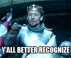 ... tom hiddleston reaction gifs henry v the hollow crown King Henry V