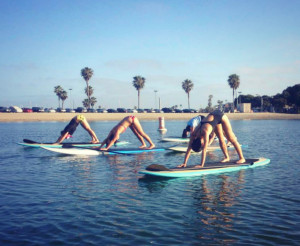 Paddle board yoga san diego