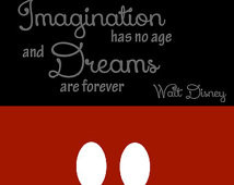 Walt Disney Zitat Mickey Mouse Di gitaldruck 8 x 10