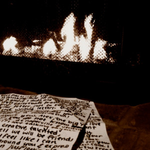 Sitting by the fireplace I read a note one of my best friends wrote to ...