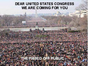 Dear United States Congress we are coming for you