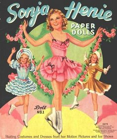 SONJA HENIE PAPER DOLLS UNCUT ORIGINAL MERRILL BOOK 1939 | eBay More