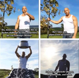 Ice Bucket Challenge: Vin Diesel challenge