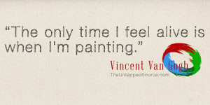 Vincent van Gogh Artist Quote Print Available