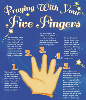 pope francis 5 finger prayer - Google Search