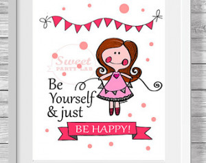 Quote Printable Wal l art. Cute doll wall art, Children wall art, Self ...