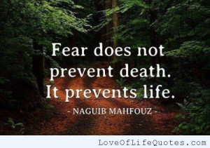... letting fear in your way nelson mandela quote on our deepest fear fear