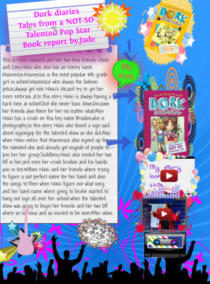 ... Tales from a Not-SO-Talented pop star, book report by Jade Palmero