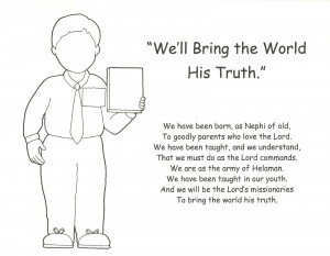 can be a Missionary Now coloring page from the November 2012 Friend ...