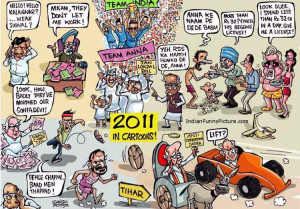 Funny Indian Politics in 2011 Cartoon View | Politicians of India