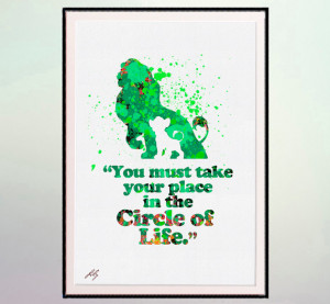 The Lion King Circle of Life Quote Room Decor for for Girls and Boys ...