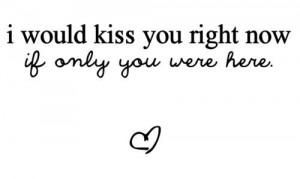 Would Kiss you Right Now