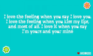 you re mine and only mine love quote