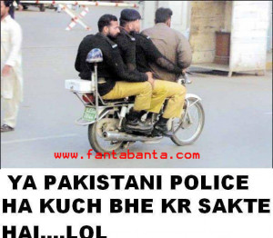 Pakistan Police Funny Image 2015