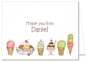 Roller Skating Party Thank You Cards
