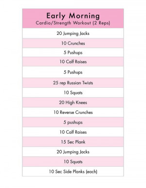 Perform this workout plan every morning to start looking and feeling ...
