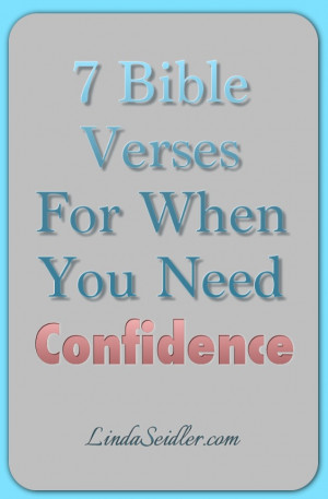 Bible Verses for When You Need Confidence