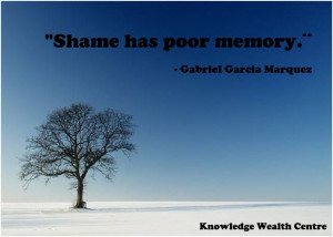 Quote: Gabriel Garcia Marquez on shame