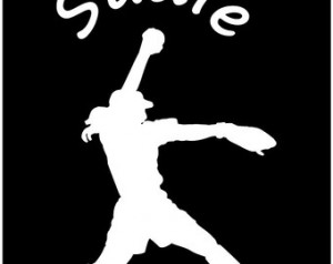 Fastpitch Softball Pitcher Silhouette