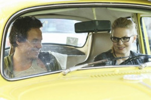Tumblr: Neil and Emma in the yellow bug