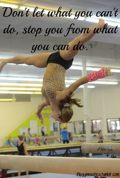 Don’t let what you can’t do stop you from what you can do. More