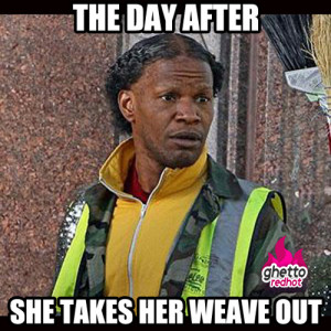 the-day-after-she-takes-her-weave-out