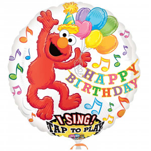 Elmo Birthday Singatune Foil Balloon