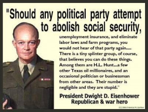Funny Political Cartoons and Memes-quote-eisenhower-social-security ...
