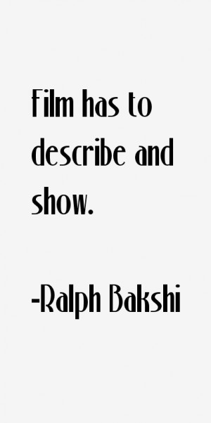 Bakshi Wizards Quotes Ralph Bakshi Quotes