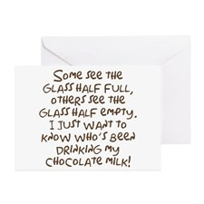 Chocolate Milk Greeting Card for