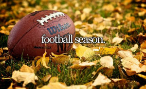 Football and autumn season. Great things