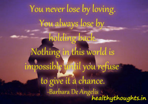 Barbara De Angelis-you-never-lose-by-living