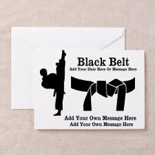 Martial Arts Black Belt Greeting Card for