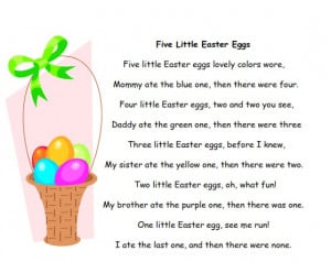 Spring and Easter Poems, Songs, Chants for Preschool and Kindergarten