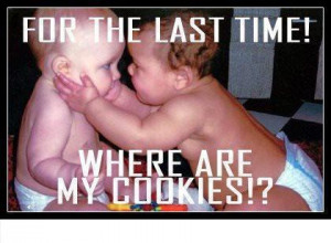 babies, cookies, funny, lol