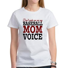 Baseball Mom Voice Women's T-Shirt for