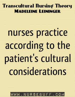Nursing Theories Leiningers Theory Of Culture Care Picture