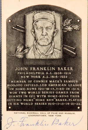 Frank Home Run Baker Baseball Card