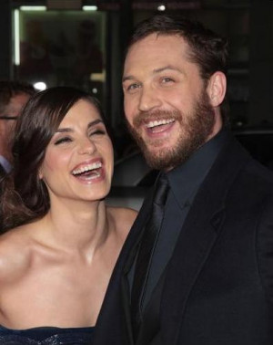 INCEPTION and Batman star TOM HARDY and his girlfriend CHARLOTTE RILEY ...