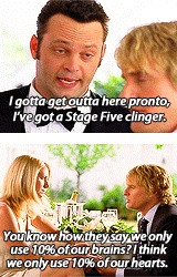 Two great quotes from Wedding Crashers -