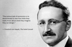 quote:Friedrich Hayek 'The curious task of economics'.. reminding ...