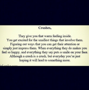 ... tags for this image include: crush, feelings, love, quote and true