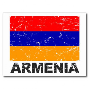 Armenia Vintage Flag Post...