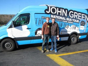 John and Hank Green on tour © Elyse Marshall; courtesy of Penguin ...