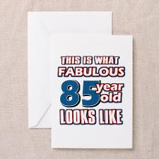Cool 85 year old birthday designs Greeting Card for