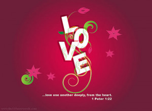 ... ://www.pics22.com/bible-quote-love-one-another-deeply-from-the-heart
