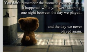 So sad - poor teddy bear