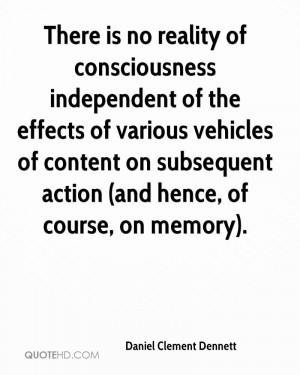 ... of content on subsequent action (and hence, of course, on memory